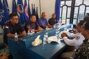 KPU Tubaba tengah berkunjung ke Kantor DPD Partai NasDem Tubaba di Tiyuh Tirta Makmur Kecamatan Tulangbawng Tengah, Kamis 18/6/2026)