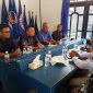 KPU Tubaba tengah berkunjung ke Kantor DPD Partai NasDem Tubaba di Tiyuh Tirta Makmur Kecamatan Tulangbawng Tengah, Kamis 18/6/2026)
